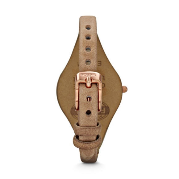 Fossil Georgia Sand Leather Watch - Picture 8 of 8